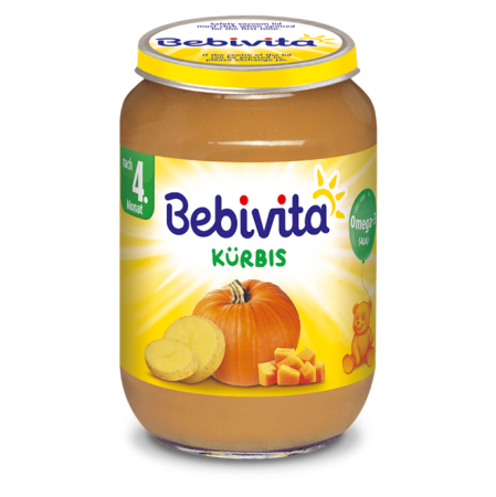 Пюре тиква Bebivita - 4+ месеца, 190гр.