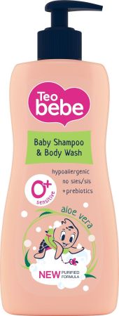 Гел за коса и тяло с алое вера Teo bebe - 400 мл.