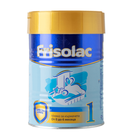 Frisolac 1- Адаптирано мляко от 0 до 6 месеца, 400 гр.