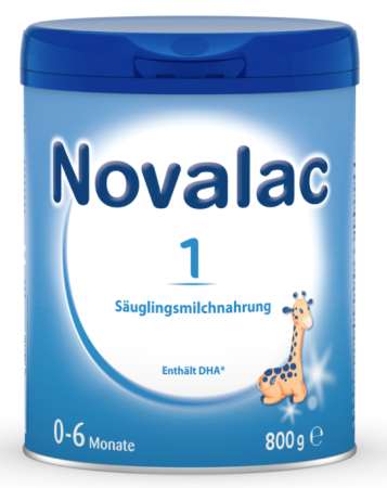 Novalac 1 Мляко за кърмачета от 0 до 6 месеца, 800 гр.