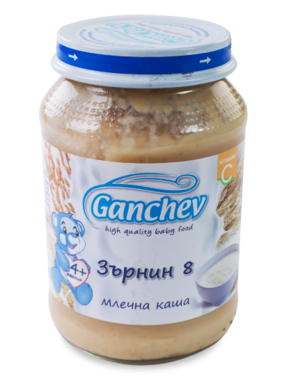 Млечна каша Зърнин 8 Ганчев - 6+ месеца, 190 гр.