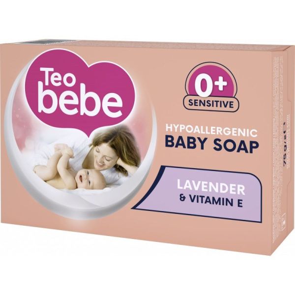 Бебешки крем-сапун с екстракт от лавандула Teo bebe 0+ месеца - 75 гр.