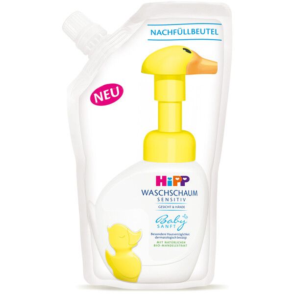 HiPP Babysanft Пате - измивна пяна за ръце и лице пълнител, 250 мл.