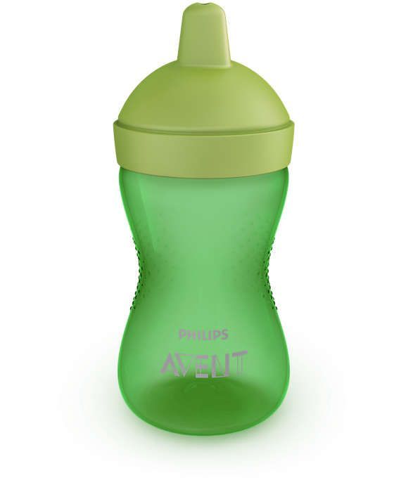 Чаша с твърд накрайник "My Grippy"  18+ месеца Philips Avent - зелена, 300 мл.