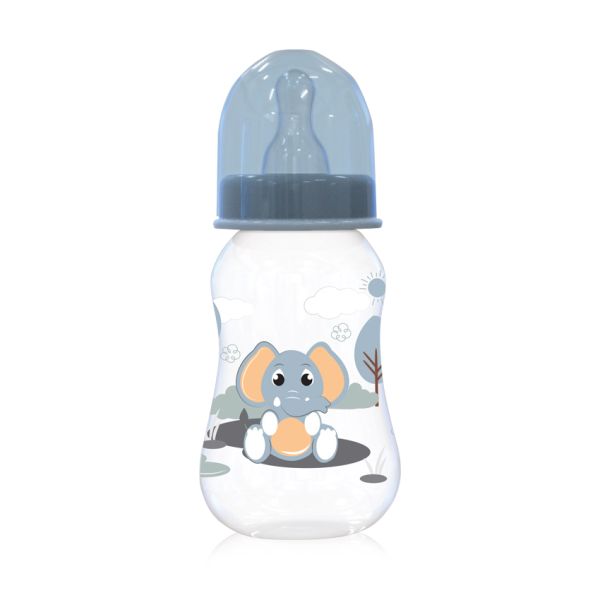 Шише Lorelli Baby Care Animals - 125 мл., 0+ месеца, Moonlight Blue
