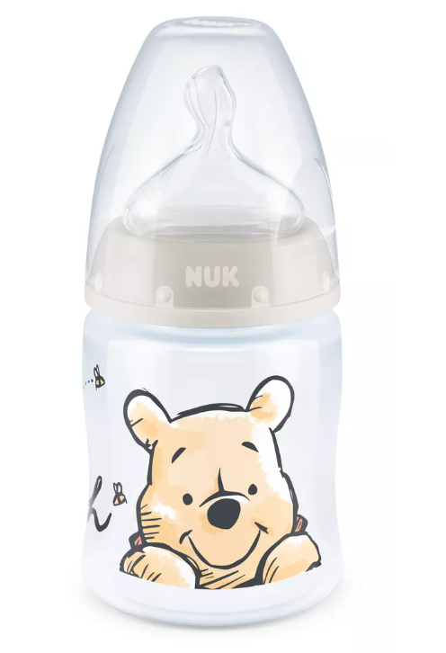 NUK First Choice РР Шише Temperature control силиконов биберон 0-6 месеца, 150мл. Disney