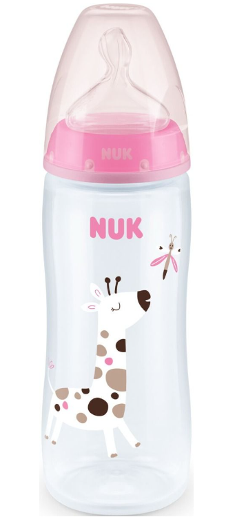 NUK First Choice РР Шише Temperature control силиконов биберон 0-6 месеца, 300мл.