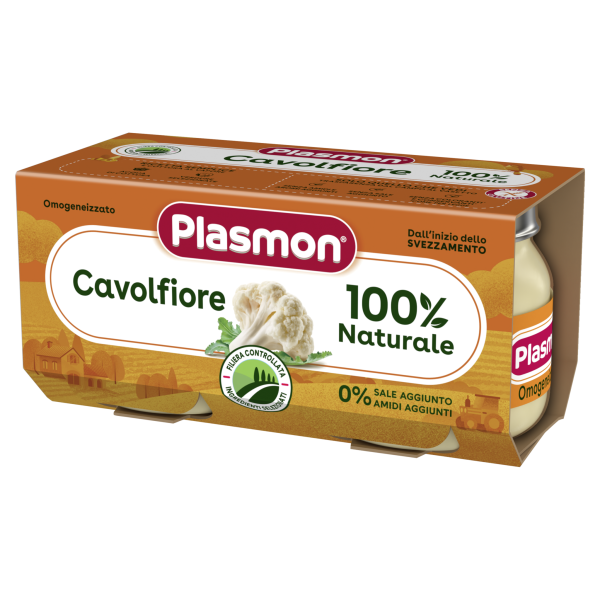 Пюре карфиол Plasmon - 6+ месеца, 160 гр. (2х80 гр.)