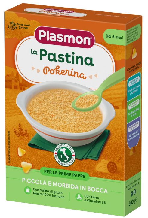 Паста покери "Pokerina" Plasmon - 6+ месеца, 300 гр.