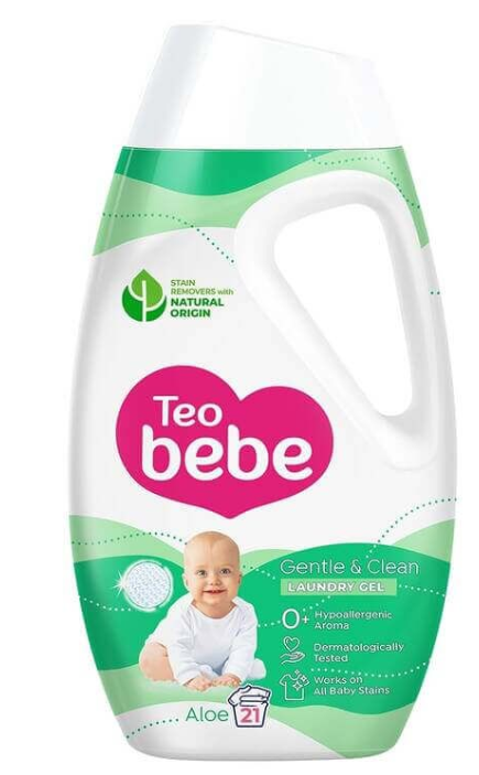 Течен перилен препарат с алое Тео Bebe Gentle & Clean Aloe - 0,945 л.