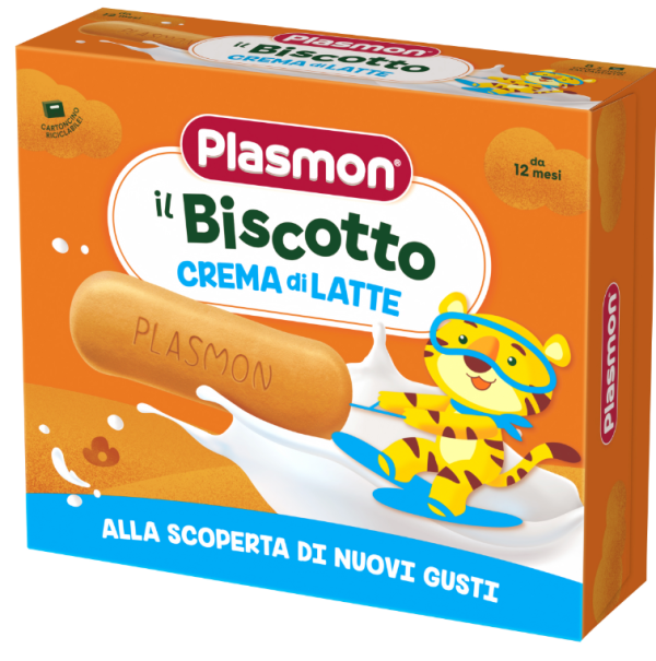 Бисквити за деца със сметана Plasmon - 12+ месеца, 320 гр. 