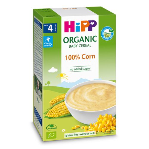  Безмлечна Био 100% царевична каша HiPP - 4+ месеца, 200 гр.