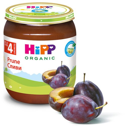 Пюре Био сливи HiPP  - 4+ месеца, 125 гр.