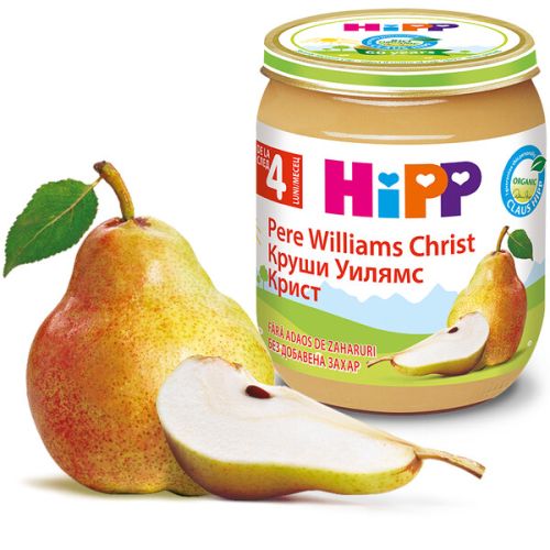 Пюре Био Круши "Уилиамс-Крист" HiPP  - 4+ месеца, 125 гр.