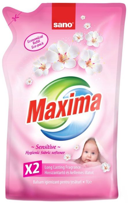 Омекотител Sano Maxima Sensitive розов - 1 л.
