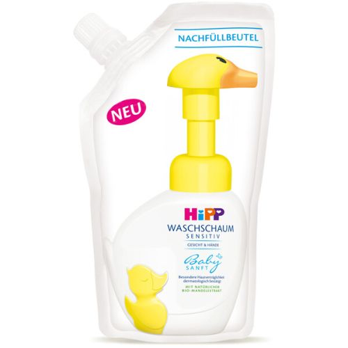 HiPP Babysanft Пате - измивна пяна за ръце и лице пълнител, 250 мл.