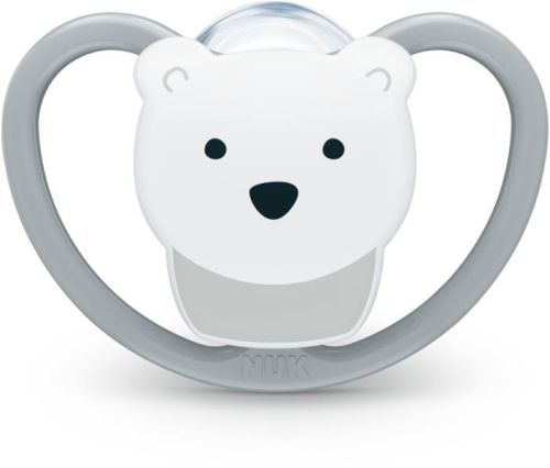 NUK Space биберон залъгалка силикон 0-6 месеца + кутийка