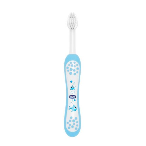 Chicco четка за зъби синя 6М+