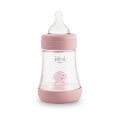 Шише Perfect 5 150 мл, силикон - Chicco, розово