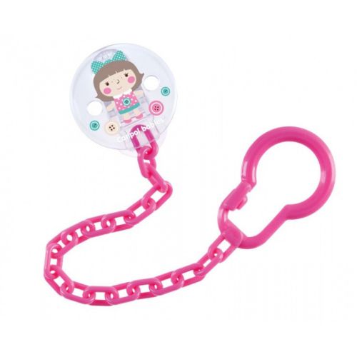 Синджир за залъгалка Toys - Canpol babies, розов
