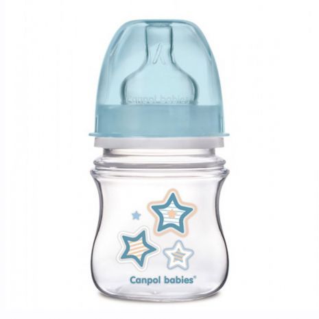 Шише антиколик с широко гърло Canpol Newborn Baby 120 мл. 35/216