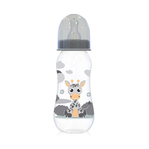 Шише Lorelli Baby Care Animals - 250 мл., 0+ месеца, Icy Grey