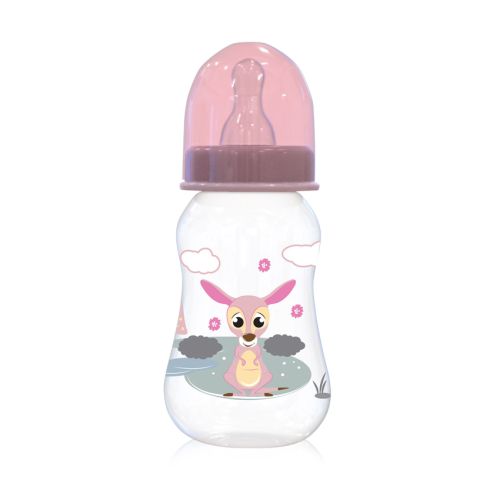 Шише Lorelli Baby Care Animals - 125 мл., 0+ месеца, Blush Pink