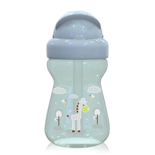 Мини спортна бутилка Lorelli Baby Care Animals - 200 мл., 6+ месеца, Mint Green