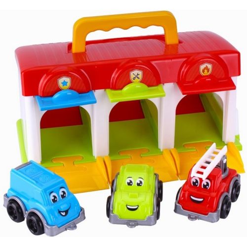 Гараж с коли, затварящи врати и изстрелване  - TechnoK toys