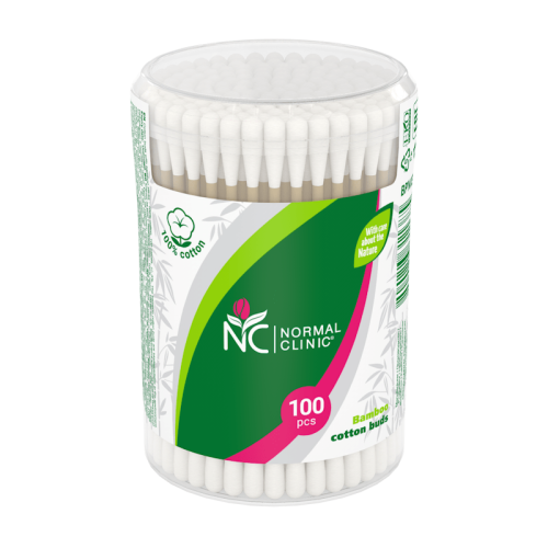 Бамбукови клечки за уши Normal Clinic, 100 бр.