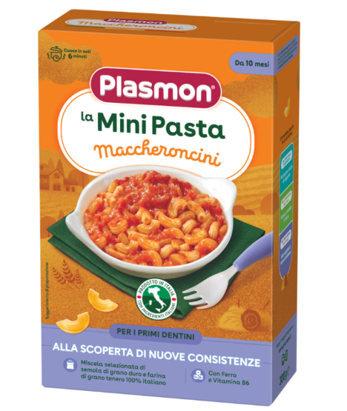 Паста макарони Maccheroncini Plasmon - 10+ месеца, 300гр.
