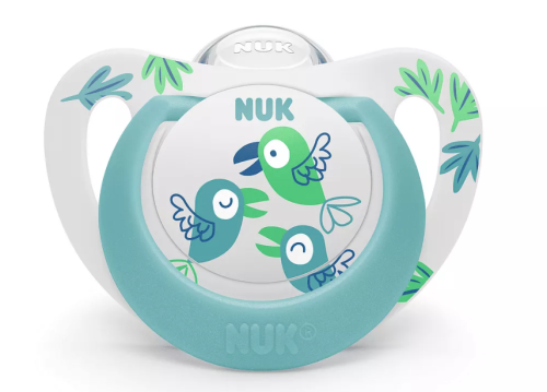 NUK Star биберон залъгалка силикон 18-36 месеца + кутийка