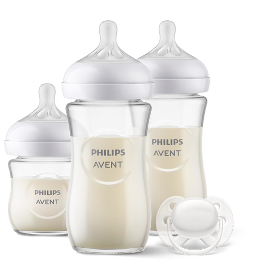 Стъклен подаръчен комплект за новородено Philips Avent Natural Response SCD878/11