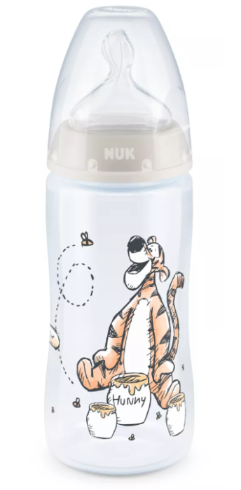 NUK First Choice РР Шише Temperature control силикон 0-6месеца, 300мл. Disney