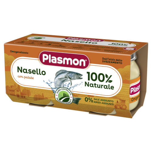 Пюре риба хек с картофи Plasmon - 6+ месеца, 160 гр. (2х80гр.)