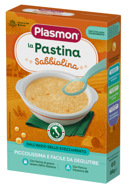 Паста перли "Sabbiolina" Plasmon - 6+ месеца, 300 гр.
