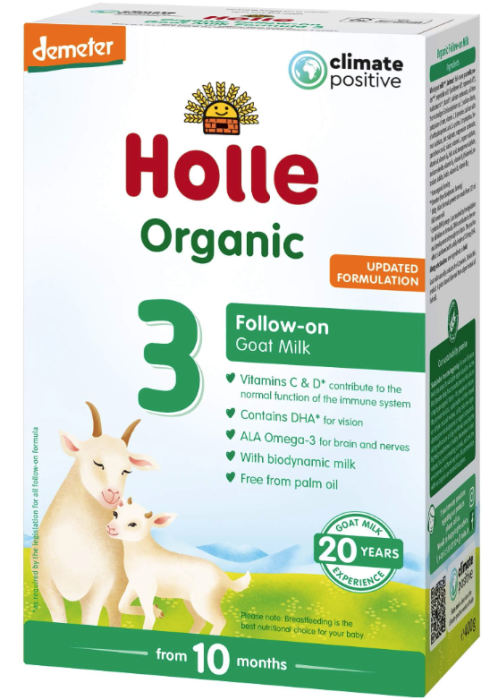 Holle 3 - Био козе мляко за подрастващи 10+ месеца, 400 гр.