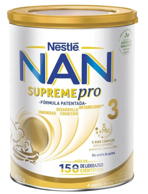 Nestlé NAN Supreme Pro 3 - Млечна напитка за малки деца 12+ месеца, 800 гр.