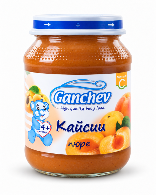 Пюре кайсии Ганчев, 4+ месеца, 190 гр